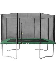 Trampoline 244 x 396 Groen Rechthoekig  + Gratis Trapje